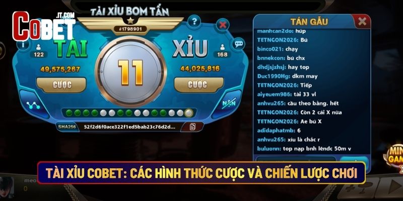 Tài Xỉu Cobet: Các Hình Thức Cược Và Chiến Lược Chơi