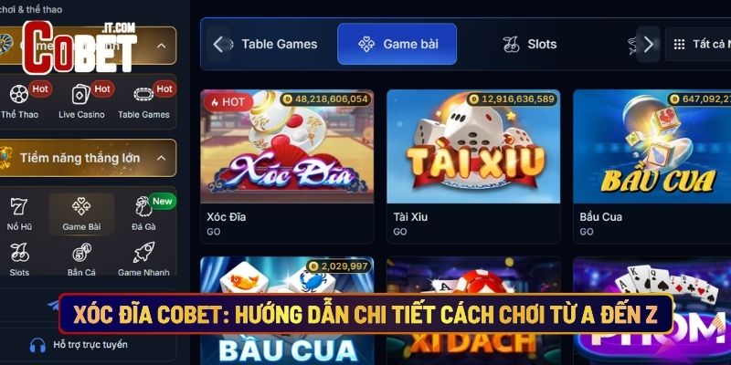 Xóc Đĩa Cobet: Hướng Dẫn Chi Tiết Cách Chơi Từ A Đến Z